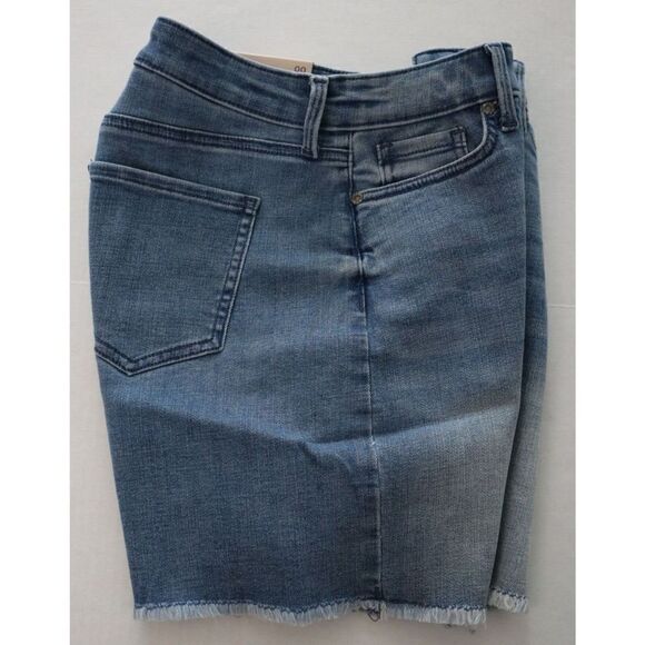 NYDJ MGTBSH8181 Women's Sz 00 Blue Everly High Rise A-Line Fray Hem Shorts $69 - Picture 5 of 7
